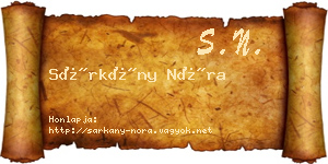 Sárkány Nóra névjegykártya